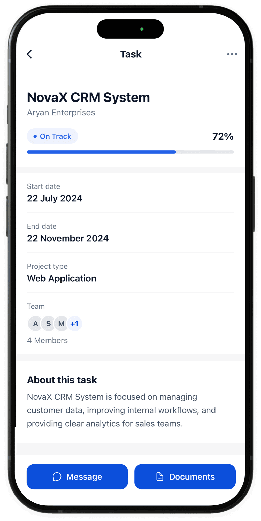 WorkDiary app screen preview